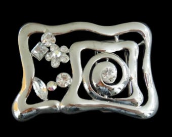 Rhinestone Women's Modern Fashion Belt Buckle