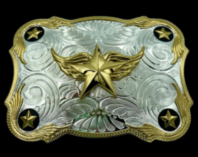 Cowboy Belt Buckle Cowgirl Rodeo Star Western Buckles Belts