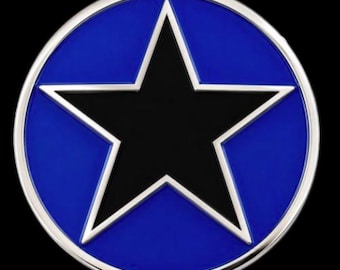 Star Movie Punk Rock Music Black Blue Belt Buckle Buckles