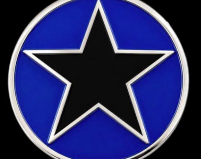 Star Movie Punk Rock Music Black Blue Belt Buckle Buckles