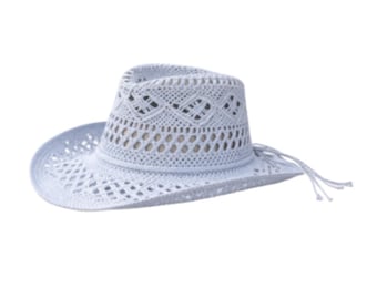 Straw Hat Summer Outdoor Men Women Western Cowboy Breathable Hats