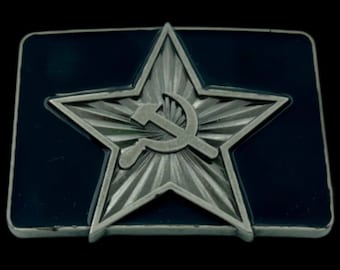 Russia USSR Russian Soviet Union CCCP Flag Belt Buckles