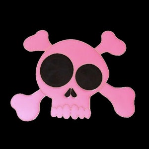 Belt Buckle Skull Halloween Party Pirate Costume Crossbones Pink Skulls Buckles