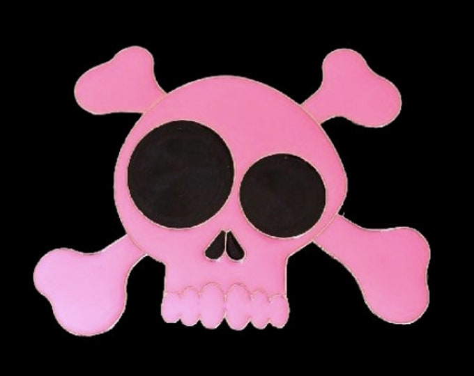 Belt Buckle Skull Halloween Party Pirate Costume Crossbones Pink Skulls Buckles