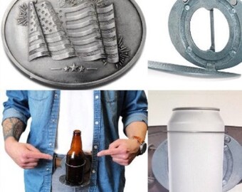 Belt Buckle American Flag Beer Can Bottle Holder Beverage Holders Belts Buckles