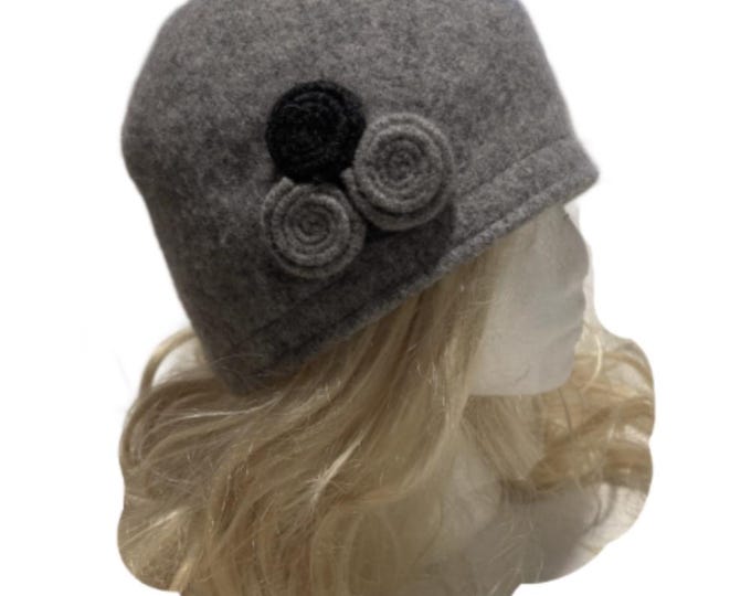 Women's Vintage Gatsby Style Wool Bucket Cloche Beanies Beret Winter Fashion Hat