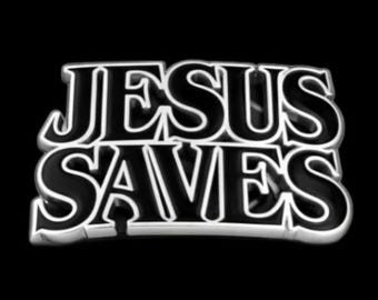 Jesus Saves Religious Christian Belt Buckle Buckles