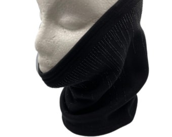 Bling Embellished Black Neck Warmer Scarf