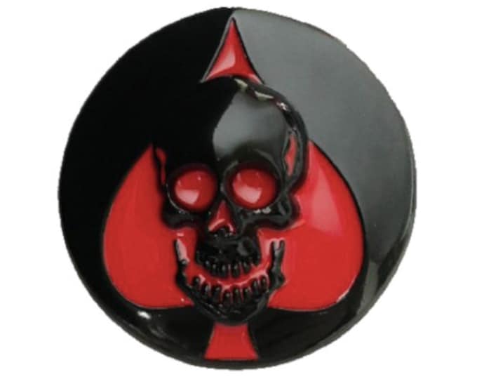 Skull Head Evil Grim Reaper Gothic Spade Skulls Belt Buckle Buckles