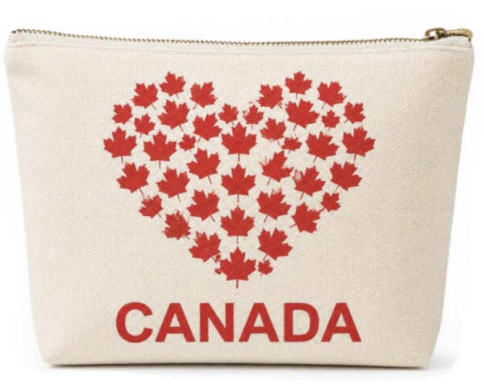 Canada Mapleleaf Large Cosmetic Make Up Travel Purse Organizer Pouch