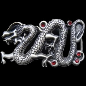 Dragon Fierce Serpentine Chinese Tale Legend Belt Buckle Buckles