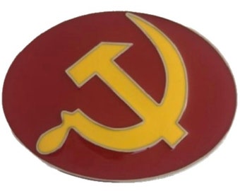 Russia USSR Russian Soviet Union CCCP Flag Belt Buckle