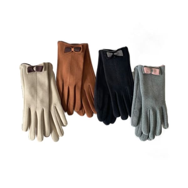 Gants d'hiver pour écran tactile pour femmes, mitaines chaudes, chauffe-mains à la mode