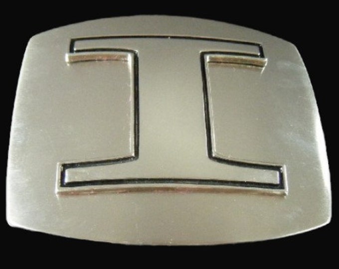 Initial I Letter Name Tag Alphabet Monogram Belt Buckle Buckles