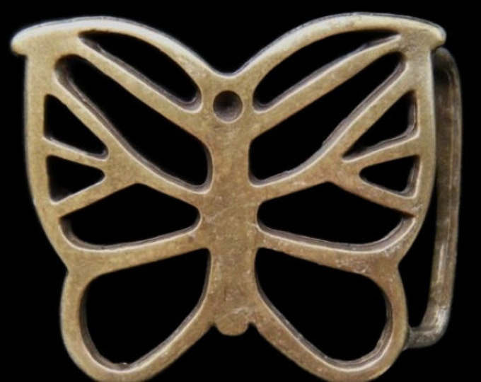 Butterfly Solid Brass Butterflies Belt Buckle Buckles