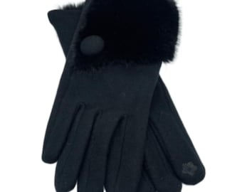Women's Winter Gloves Touchscreen Soft Warm Faux Fur Fashion
