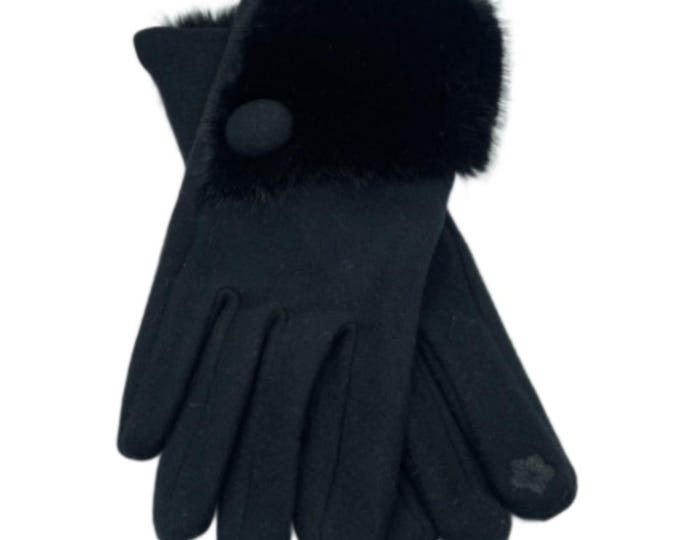 Women's Winter Gloves Touchscreen Soft Warm Faux Fur Fashion