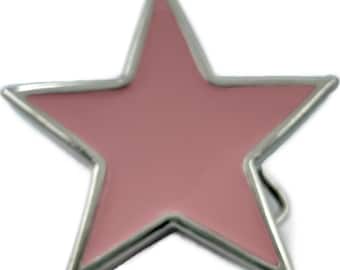 Star Pink Stars Socialist Rockstar Belt Buckles