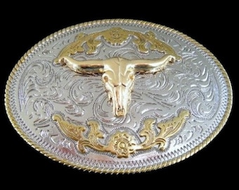 Longhorn Western Belt Buckle Rancher Longhorns Westerns Buckles Belts