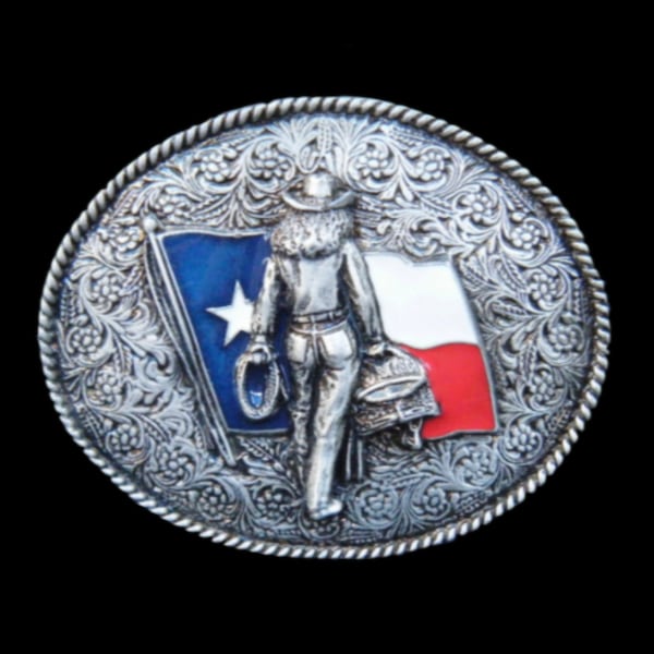 Texas Flag America USA Southern Cowgirls Western Belt Buckle Boucle de Ceinture