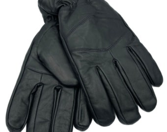 New Genuine Leather Gloves Men's Black Winter Walking Driving 3M Thinsulate