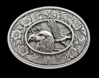 Belt Buckle Eagle Prey Birds Western Fashion