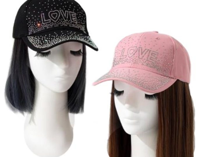 Women's Love Bling Hat Rhinestones Baseball Cap
