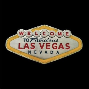 Hebilla de cinturón Bienvenido a Fabulous Las Vegas Nevada Casino Gambler Cinturones y hebillas