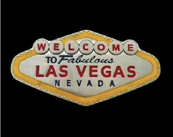 Belt Buckle Welcome to Fabulous Las Vegas Nevada Casino Gambler Belts & Buckles