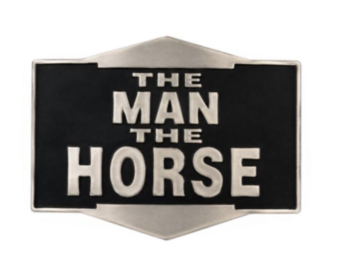 Belt Buckle Man Horse Bottle Opener Funny Buckles