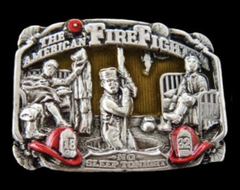 Belt Buckle American Firefighters Firemen FD Fire Dept. Fireman Belts Buckles