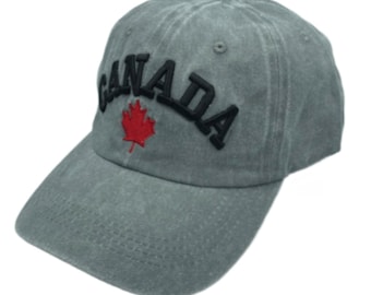 Canada Canadian Embroidered Baseball Caps International Hat One Size Fits All