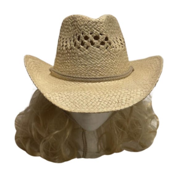 Cappello Di Paglia Cowboy Unisex - Estivo E Regolabile Con Fascia - Foto 11