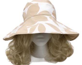 Reversible Sun Hat Wide Brim UV Protection Women's Summer Floral Foldable Bucket Hats