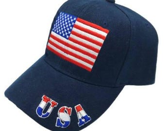 New USA United State of America Embroidered Baseball Cap Hat