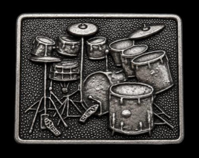 Drums Drummer Belt Buckle Drum Set Rock n Roll Music Band Instrument Buckles