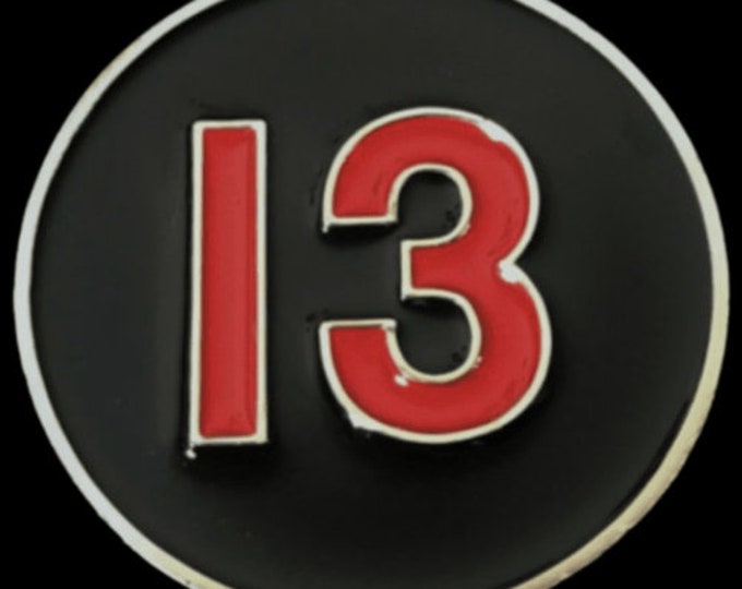 Belt Buckle Number 13 Casino Gambler Gambling Bad Luck Numbers Buckles Belts