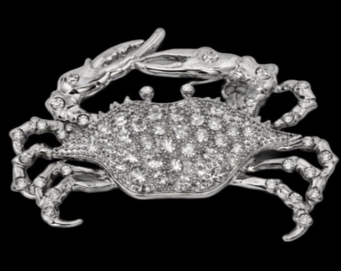 Rhinestone Crab Nautical Ocean Fish Belt Buckles
