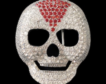 Belt buckle Skull Rhinestones Skeleton Head Wrestlers Masks Belts Buckles