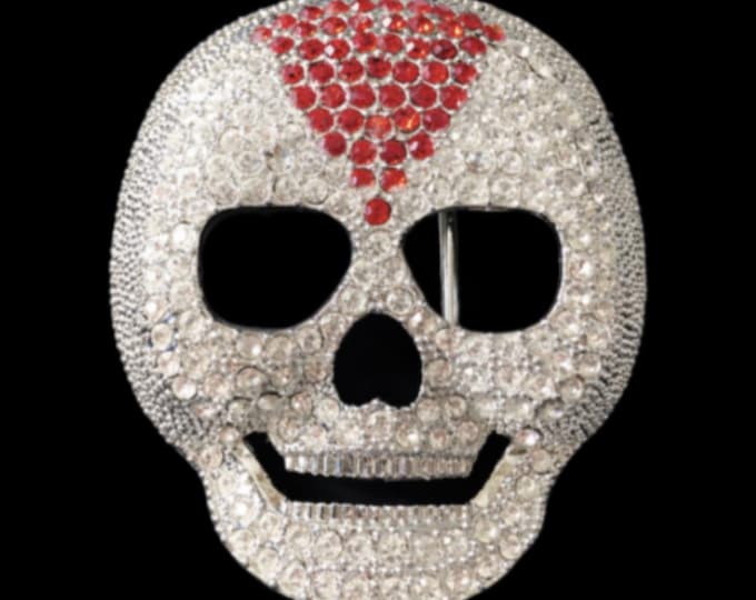 Belt buckle Skull Rhinestones Skeleton Head Wrestlers Masks Belts Buckles
