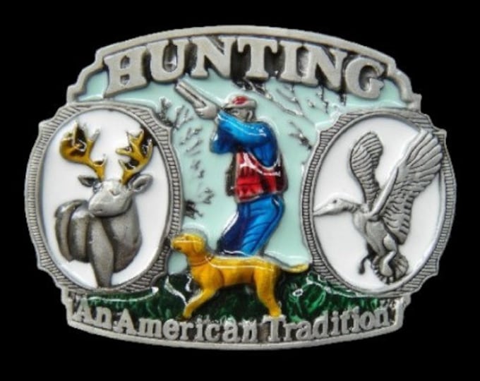 Hunting Hunter An American Tradition Belt Buckle Boucle de Ceinture