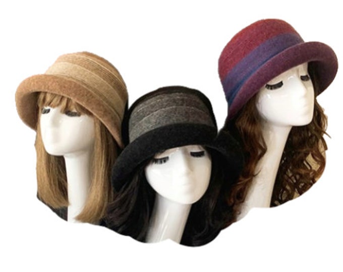 Women's Wool Felt Gatsby Church Dressy Wedding Classy Winter Hats