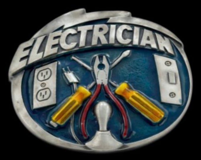 Electrician Tradesman Tools Metal Belt Buckle