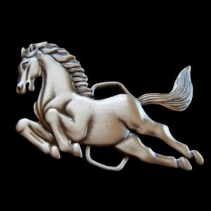 Running Horse Pony Horseshoe Stallion Animal Belt Buckle Buckles