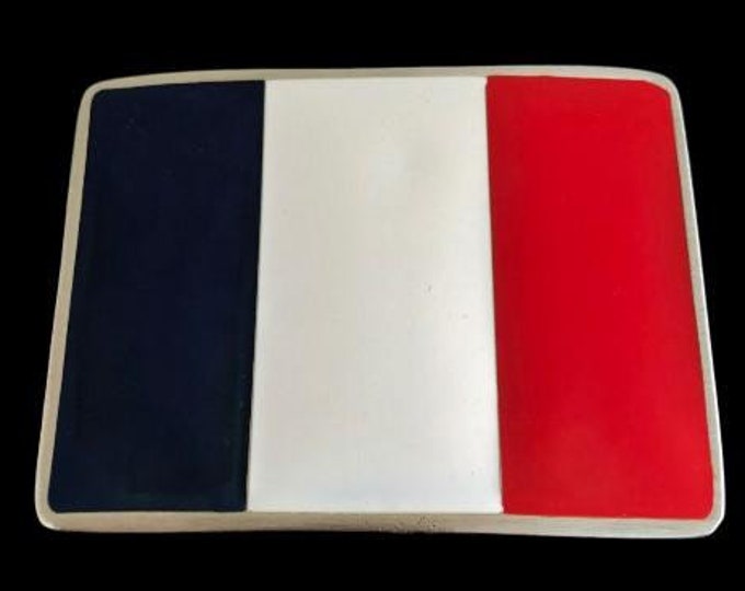 France French Flag Drapeau Francais Flags Belt Buckles