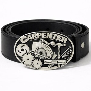 Carpenter Belt Buckle Circular Handsaw Hammer Tools Quality Belts & Buckles image 3