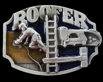 Belt Buckle Roofer Construction Worker Equipment Roofing Profession Belts Buckles