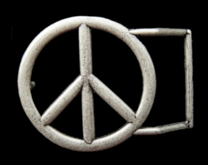 Peace Love  Sign 60's 70's Hippie Era Symbols Unisex Belt Buckle Buckles