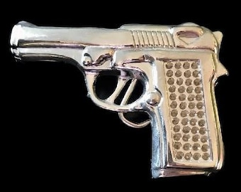 Gun Pistol Revolver 22 38 45 Nra Firearm Belt Buckle Buckles