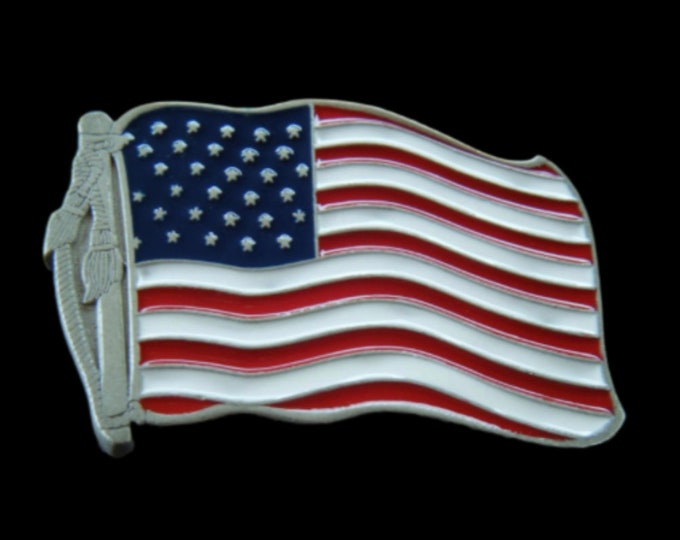 Belt Buckle Flag America USA Beer Bottle Opener Buckles